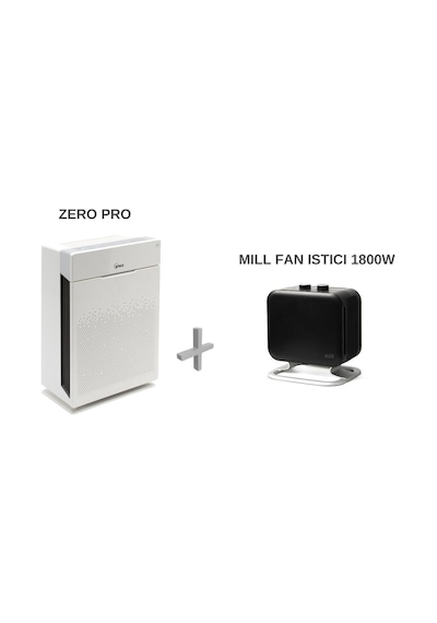 Winix Zero Pro Hava Temizle Cihazı Ve Mill Fan Isıtıcı 1800 W-siyah