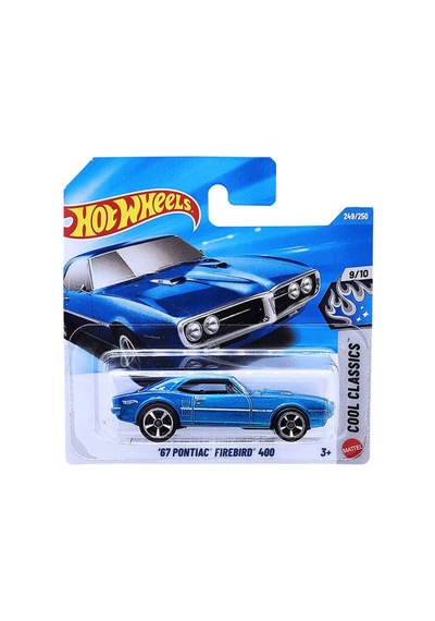 Hot Wheels '67 Pontiac Firebird 400 - Cool Classics Mavi 1/64 Diecast Model Araba Çok Renkli