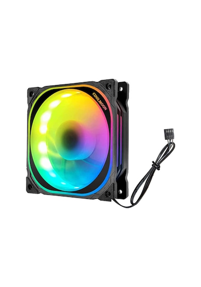 Coolmoon Xuanyue Rgb 12Cm Kasa Fanı 4Pin Pwm Işıklı Kablo50Cm