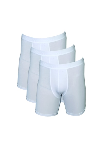 Silver Swan Modal Kumaş Beyaz Lüx Kutulu Boxer Ekonomik Paket 3'Lü Beyaz