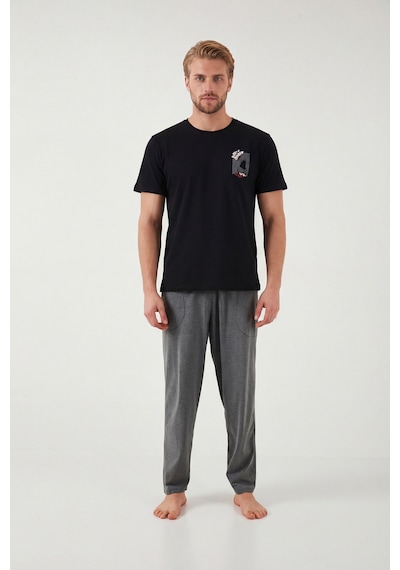 Buratti Erkek Pijama Takımı 6096160 Siyah Siyah