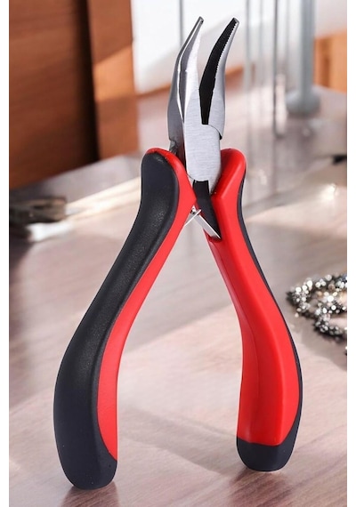 Profesyonel Mini Eğri Kargaburun Takı Pensesi 12 Cm, 720833