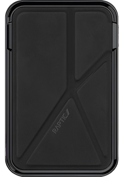 Raptic Trio 5000 mAh 15 W Standlı Wireless PD Hızlı Şarj Özellikli Powerbank Siyah