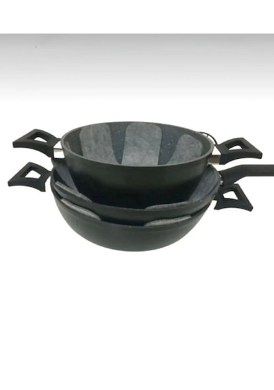 3 Adet Kalın Düzenleyici Çizdirmez Elyaf Keçe Tava, Tencere Ve Bor Cam Koruyucu 30x30 Cm Siyah - Gri