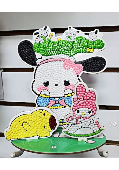 Sanrio Karakterleri Elmas Boyama Seti Pochacco, My Melody & Pom