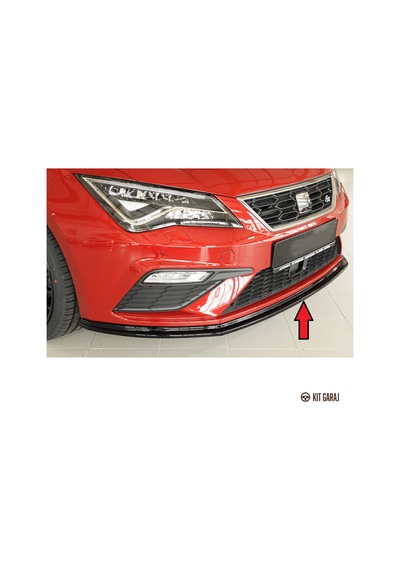 Kit Garaj Seat Leon Mk3 2013-2020 Rieger Fr Ön Lip Plastik Boyasız