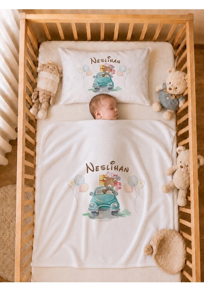 Pia Baby Kız Bebek Hastane Çıkışı 5 Parça Tulum Seti %100 Pamuk İsme Özel Organik Baskılı 2084tyb3x Ekru
