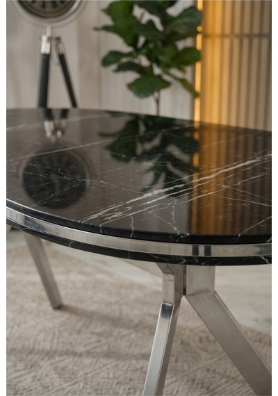 Zae Mdf Yemek Masası 90x170 Cm Siyah Mermer/nikel Siyah Mermer/nikel Zae Mdf Yemek Masası 90x170 Cm Siyah Mermer/nikel Siyah Mermer/nikel