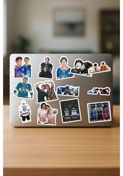 Heated Rivalry Dizi Telefon Laptop Bullet Journal Yapışkanlı Folyo Sticker Paketi 21 Adet Çok Renkli