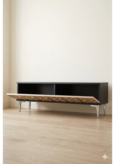 Tsa1238ats Arex Tv Sehpası Antrasit-traverten-silver 120cm Tsa1238ats Arex Tv Sehpası Antrasit-traverten-silver 120cm