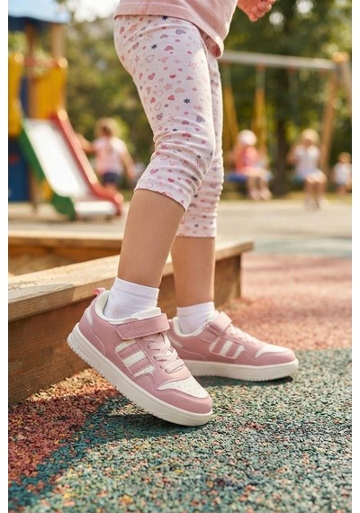 Fort Cool Foor Rahat Esnek Sneaker Kız Çocuk Spor Ayakkabı Pudra