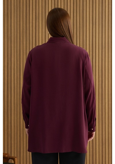 Aker Bordo Tunik Bordo Bordo