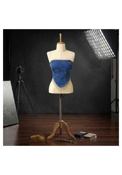 Orvelia Kristal Saçaklı Likralı Premium Denim Büstiyer Korse Nova Kristal Saçaklı Likralı Premium Denim Büstiyer Korse Mavi Orvelia Kristal Saçaklı Likralı Premium Denim Büstiyer Korse Nova Kristal Saçaklı Likralı Premium Denim Büstiyer Korse Mavi