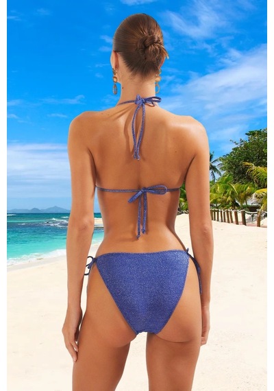 Ersefa Tasarım Bikini Takımı Plaj Ve Havuz İçin Hızlı Kuruyan Yüksek Kon Mavi