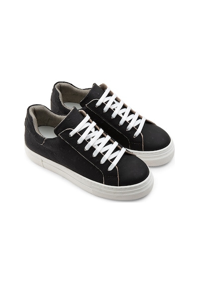 Deery Hakiki Nubuk Siyah Puantiyeli Sneaker Kadın Ayakkabı - Z1681Zsyhc05 Siyah