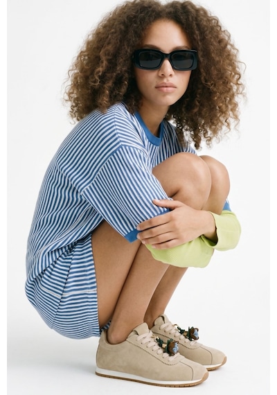 Valmenti Kadın Hakiki Deri Bej Süet Sneakers & Spor Ayakkabı 1009 182 Bn Ayk Y26 Bej Suet