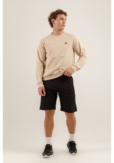 Airlife Saturn Ur7 Pro I Sıfır Yaka Erkek Sweatshirt Bej
