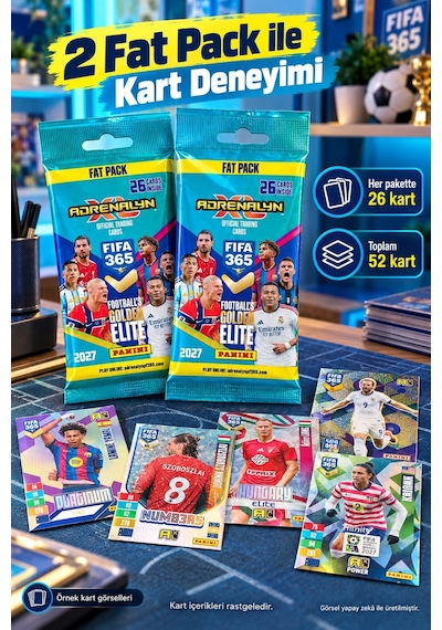Panini Fıfa 365 Adrenalyn Xl 2027 Fat Pack Futbolcu Kartı 2 Paket Toplam 52 Kart