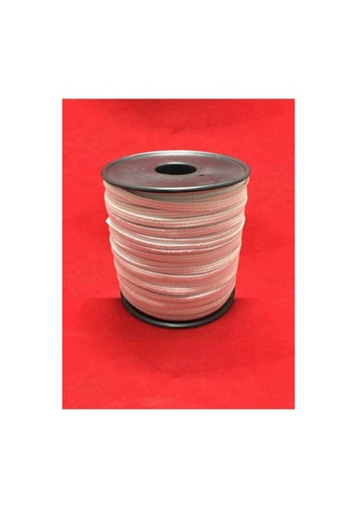 50 Mt Beyaz Yassı Maske Lastiği 5 Mm Örme Lastik Beyaz - 34331275 Diğer