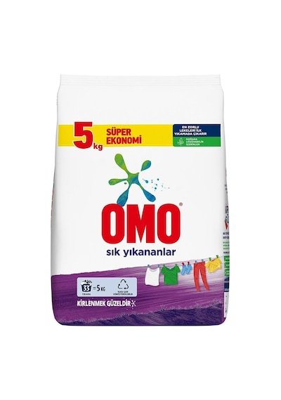 Omo Sık Yıkananlar Toz Çamaşır Deterjanı  5 KG