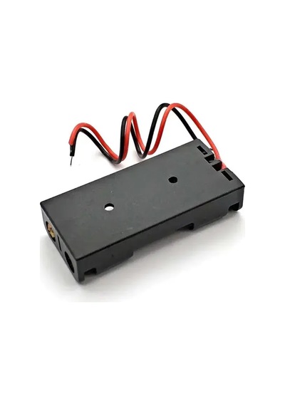 Aaa Pil Kutusu Yuvası İnce Küçük Tip 2 Adet 1.5v Pil Toplam 3v Plasitk Pil Tutucu 14cm Kablo