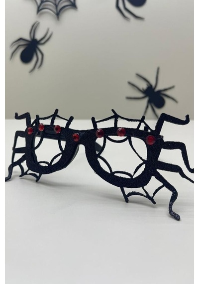 Beysüs Cadılar Bayramı Halloween Gözlük Örümcek Desenli Tüm Yaşlar