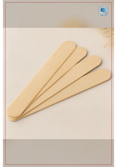 Ağda Spatulası Ahşap Çubuk Epilasyon Kozmetik Uygulama Aracı Cild