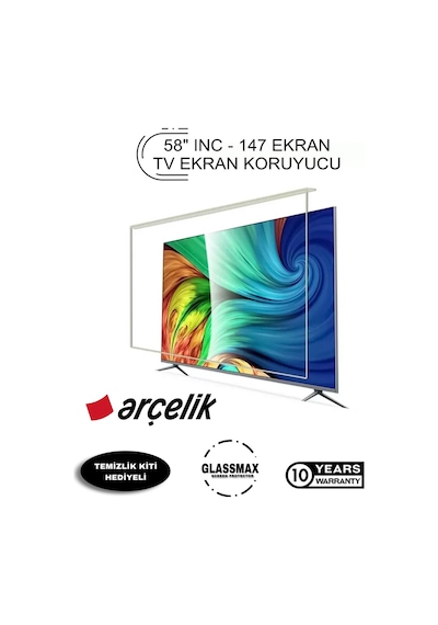 Arçelik 65a6700f Uyumlu 65" Inç 165 Ekran Tv Ekran Koruyucu
