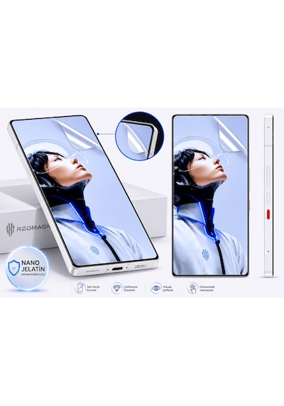 Redmagıc 11 Pro Plus Uyumlu Gaming Telefon Nano Jelatin Yüksek Dokunmatik Hassasiyet