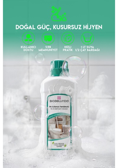 Doğal Formüllü Wc Banyo Temizleyici 750 Ml 2'li Set