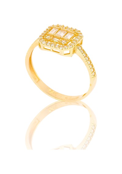 Cigold Taşlı Yüzük 14 Ayar Altın 2.01 Gr Oa-c11601029186 Renkli