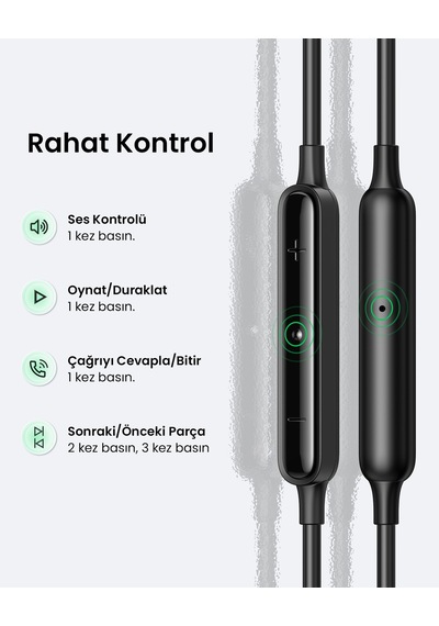 Ugreen Kablolu Kulak İçi Kulaklık Usb-c Uçlu, Siyah, 30638 -
