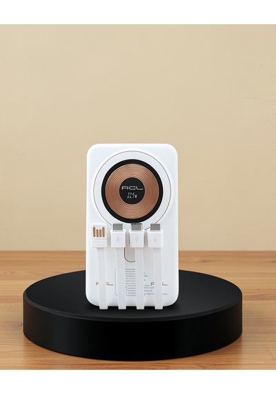 Taşınabilir Powerbank Çoklu Kablo Çıkışlı Kompakt Tasarım Çok Renkli