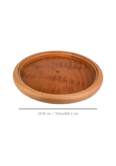 Sunum Tabağı Yuvarlak Natural