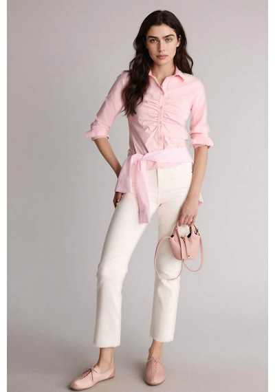 Defacto Crop Flare Fıt Normal Bel Gabardin Pantolon H2626ax26smwt84 Beyaz-wt84