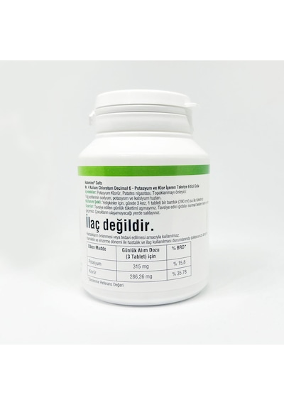 Schüssler Tuzları Actomins Nr 4 Kalium Chloratum 400 Tablet