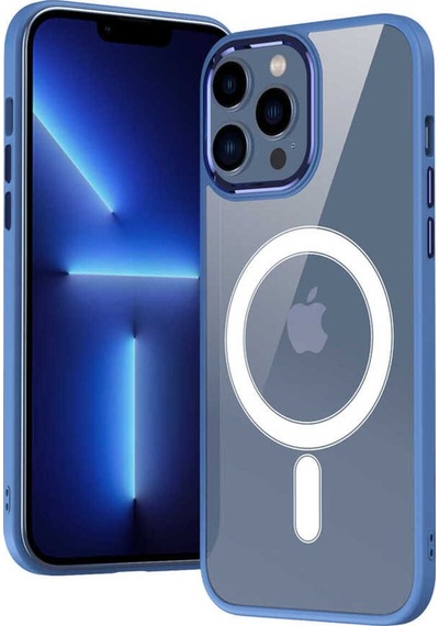 Apple iPhone Uyumlu 13 Pro Max Wireless Şarj Özellikli Csm Zore Krom Magsafe Silikon Kılıf siyah