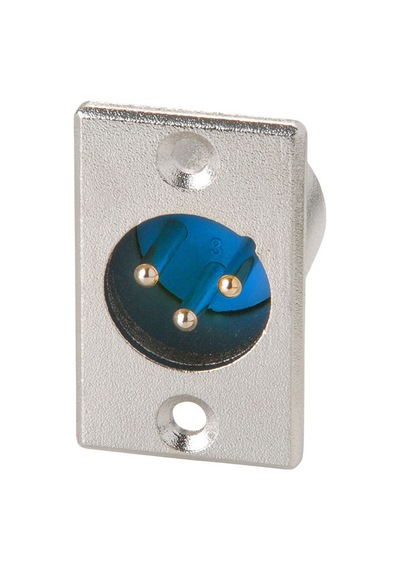 Panel Montajlı 3 Pin XLR Erkek Şase Konnektör