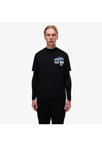 Napapijri S-montepiana Erkek Siyah T-shirt Np0a88sv9411 Siyah