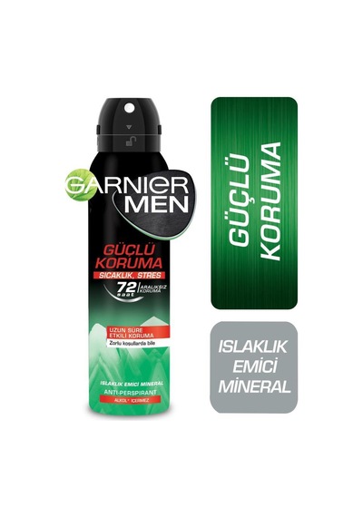 Garnier Men Güçlü Koruma Aerosol Erkek Sprey Deodorant 150 ML