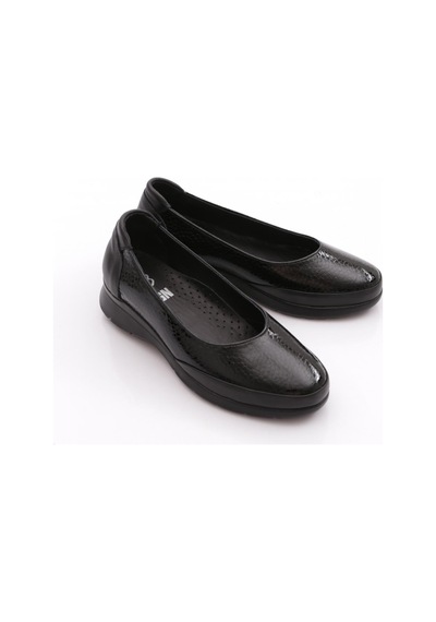 Dgn 2265 Kadin Comfort Ayakkabi Siyah Petek