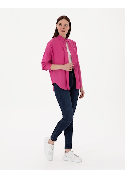Pierre Cardin Kadın Fuşya Gömlek Desenli 50311567-vr023 Fuşya