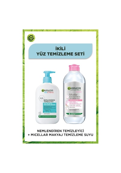 Garnier Saf&Temiz Nemlendiren Temizleyici 250 ML + Micellar Kusursuz Makyaj Temizleme Suyu 400 ML