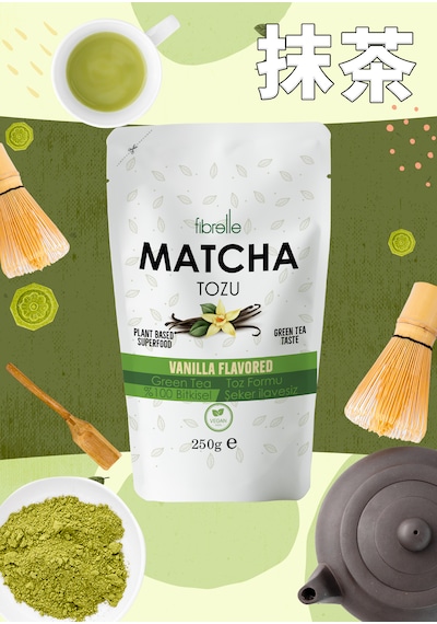 Fibrelle Matcha Vanilya Aromalı 250gr
