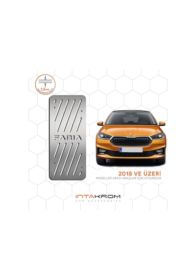 Skoda Fabia Krom Ayak Dinlendirme Pedalı - 2018 Ve Üzeri