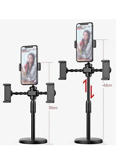 Masa Üstü 3 Lü Telefon Tutucu Standı