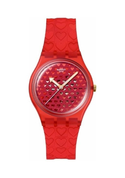 Swatch Love İn Scarlet So28z122 Kadın Kol Saati Gri