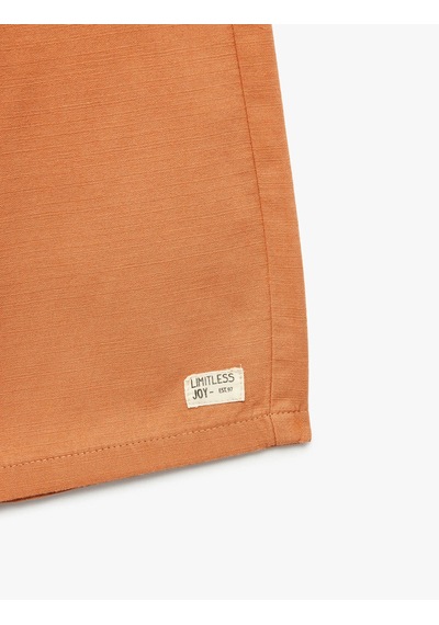 Koton Pamuklu Turuncu Erkek Çocuk Şort 6skb40064tw