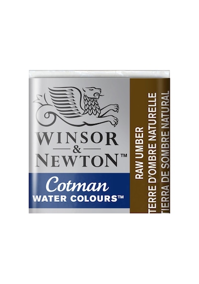 Winsor & Newton Cotman Yarım Tablet Suluboya Raw Umber 554 Karışık