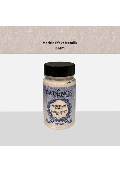 Tr Marble Efekt Metalik Krem Akrilik Boya, 90ml Genel